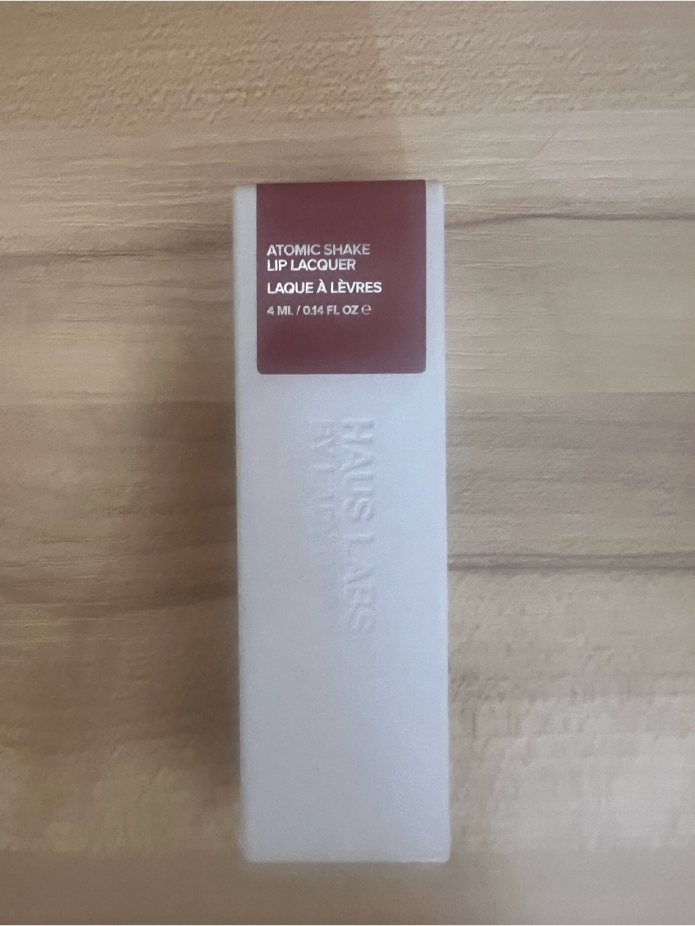 Haus Labs Atomic Shake Lip Lacquer — sheer blush NIB